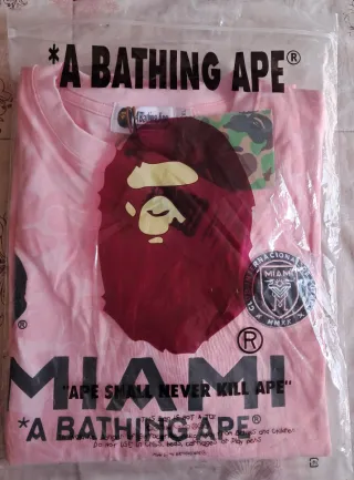 T-shirt BAPE Camuflaje Rosa Taglia XL