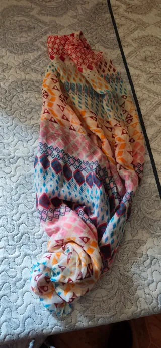Foulard estampado geométrico