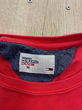 Tommy Hilfiger Felpa Uomo M Rossa vintage