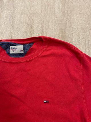 Tommy Hilfiger Felpa Uomo M Rossa vintage