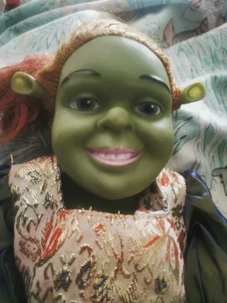 Bambole Shrek e Fiona. Bambola Vintage