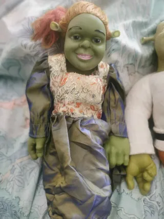 Bambole Shrek e Fiona. Bambola Vintage
