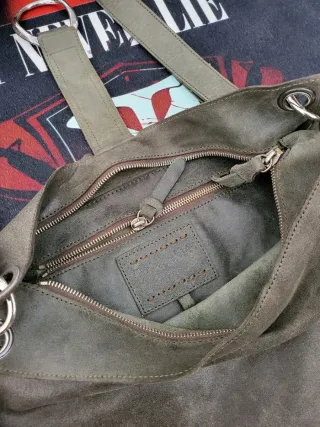 Borsa Timberland pelle verde oliva