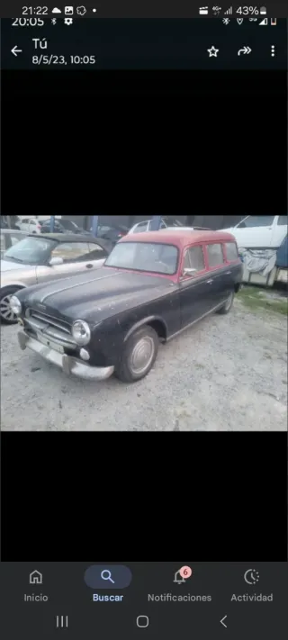 Peugeot 403 1400 cc sette posti del 1964. 1300 euro
