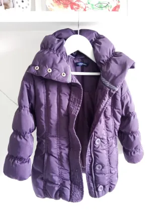 Giacca piumino viola bambina tg 2 anni