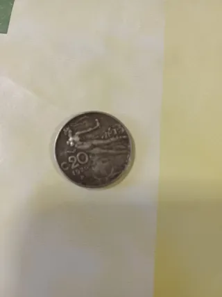 Moneta 20 centesimi 1920