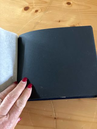 Álbum de fotos antiguo Fotografías de piel azul