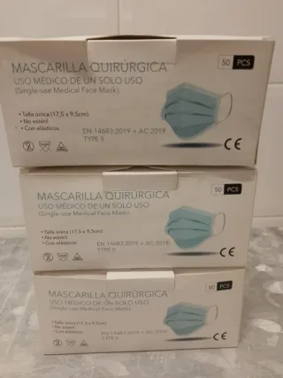 3 Cajas Mascarillas Quirúrgicas Luxus Lebenswelt