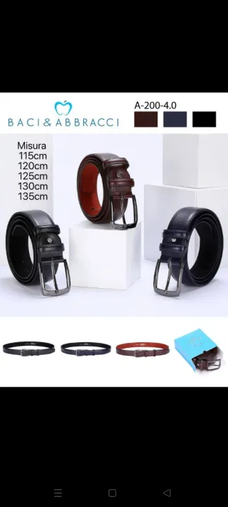 Cinture uomo Baci & Abbracci