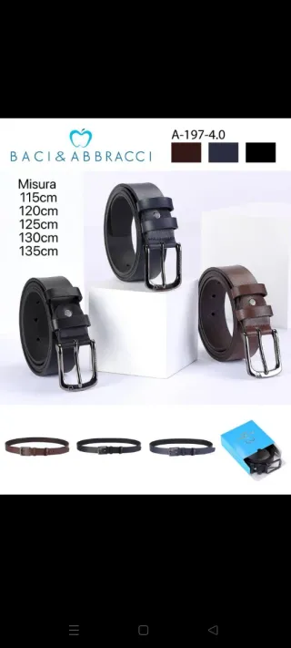 Cinture uomo Baci & Abbracci