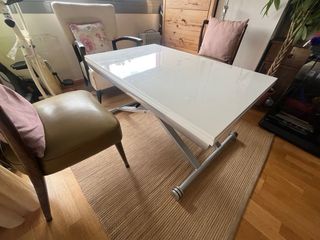 Mesa elevable y extensible 110x70/140 madera metal