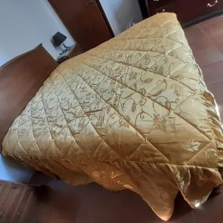 Trapunta Raso Damascato Oro