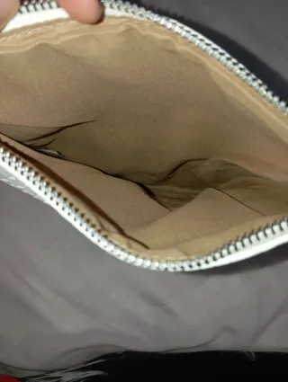 Bolso Clutch Blanco Estampado Serpiente