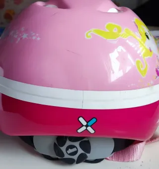 Casco infantil rosa Decathlon
