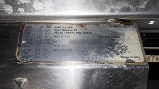 Cocina industrial gas Berto’s 4 fuegos profesional