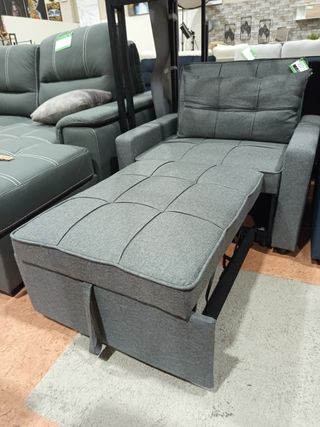 Sofá Cama Individual Gris Nuevo