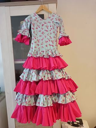 Traje de flamenca con volantes