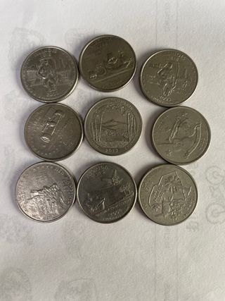 Monedas de 1/4 de Dólar USA
