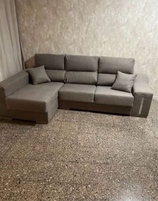 Sofá Chaise Longue Gris en Oferta