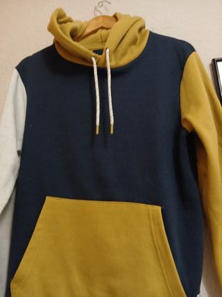 Sudadera con capucha y bloques de color