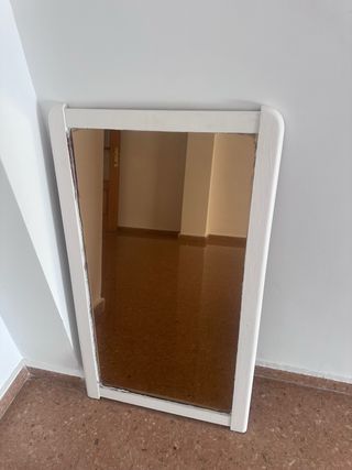 Espejo de madera y cristal