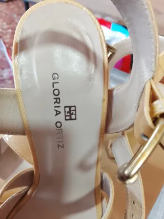 Sandalias Gloria Ortiz Beige Talla 38
