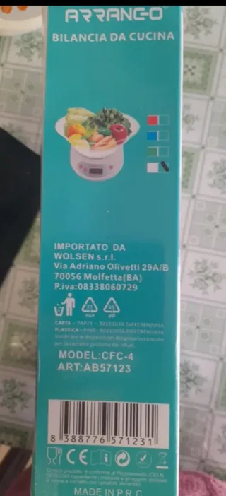 Bilancia da cucina ARRANDO 5kg nuova