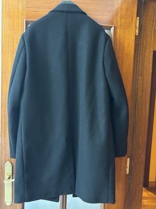Abrigo negro Zara Talla XL