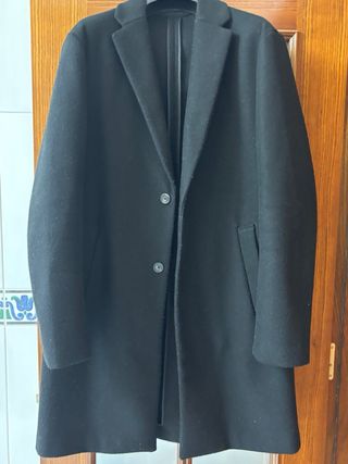 Abrigo negro Zara Talla XL
