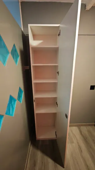 URGE Mueble blanco de 1 puerta con llave