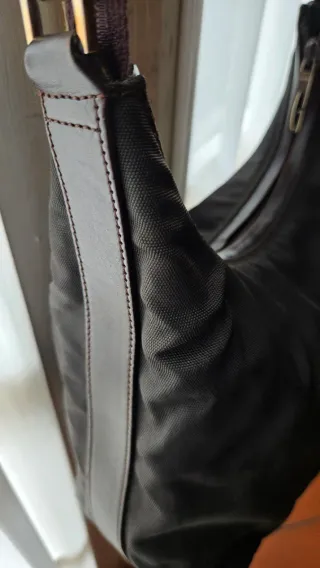 Borsa Gucci nera in tessuto