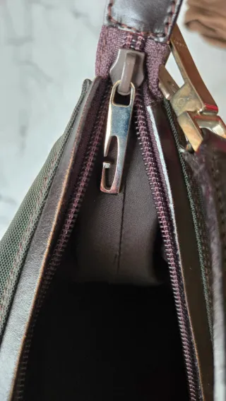 Borsa Gucci nera in tessuto