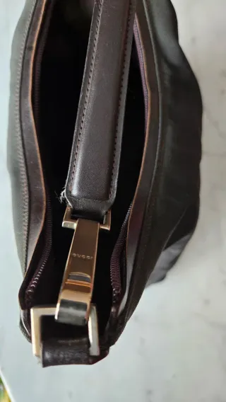 Borsa Gucci nera in tessuto