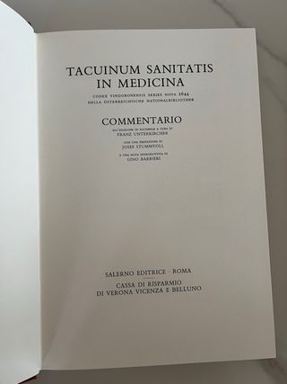 Tacuinum Salutatis in Medicina