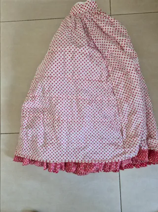 Traje Flamenca Rojo y Blanco niña