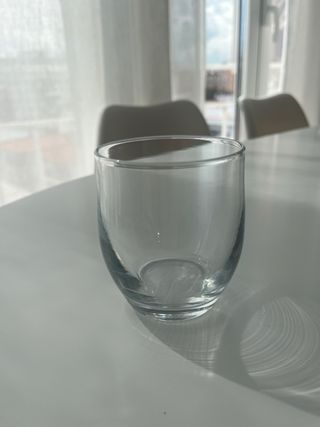 Vasos de cristal transparentes 200ml x6