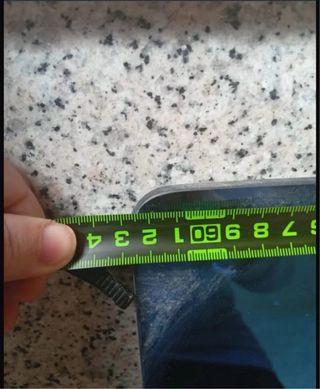 Espejo de baño azul y transparente