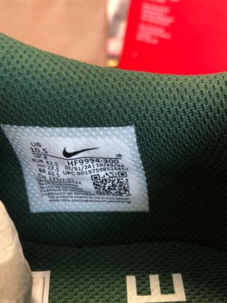 Nike Cortez TXT Verde y Rosa Talla 42.5