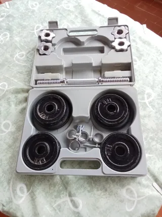 Juego Mancuernas Maletín Pesas