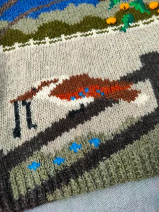 Maglione Vintage Libby Peacock – Lana Vergine