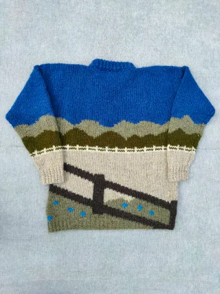 Maglione Vintage Libby Peacock – Lana Vergine