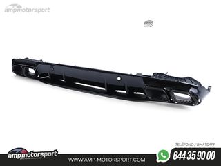 DIFUSOR TRASERO CON COLAS NEGRAS PARA MERCEDES CLASE C COUPE C205 NEGRO BRILLO