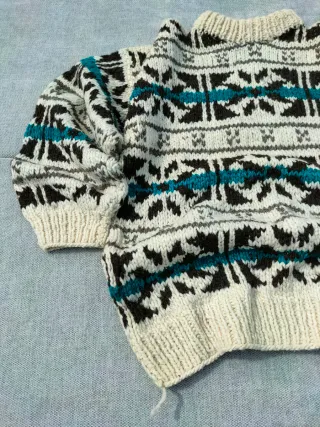 Maglione vintage IntiReimy - 100% lana hand knit