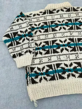 Maglione vintage IntiReimy - 100% lana hand knit