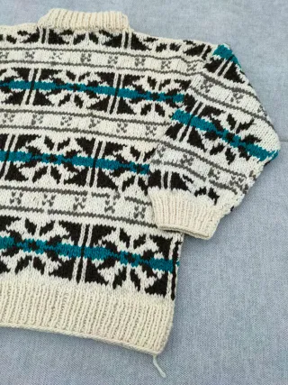 Maglione vintage IntiReimy - 100% lana hand knit