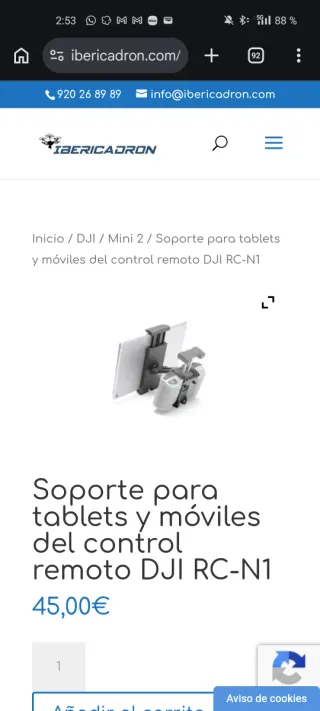 Soporte Tablet/iPad DJI