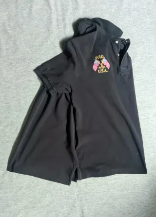 Polo Ralph Lauren negro 2XB Big & Tall USA  1967