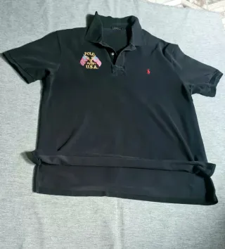 Polo Ralph Lauren negro 2XB Big & Tall USA  1967