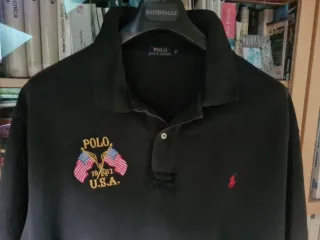 Polo Ralph Lauren negro 2XB Big & Tall USA  1967
