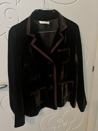 Giacca donna in velluto marrone